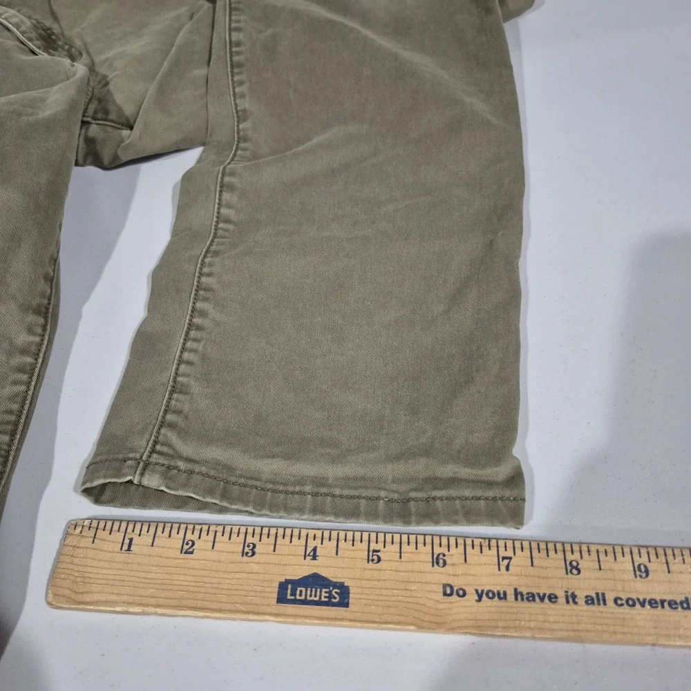 Flint & Tinder Pants Mens 36x32 Green Slim Fit 365 Five Pocket Stretch Huckberry